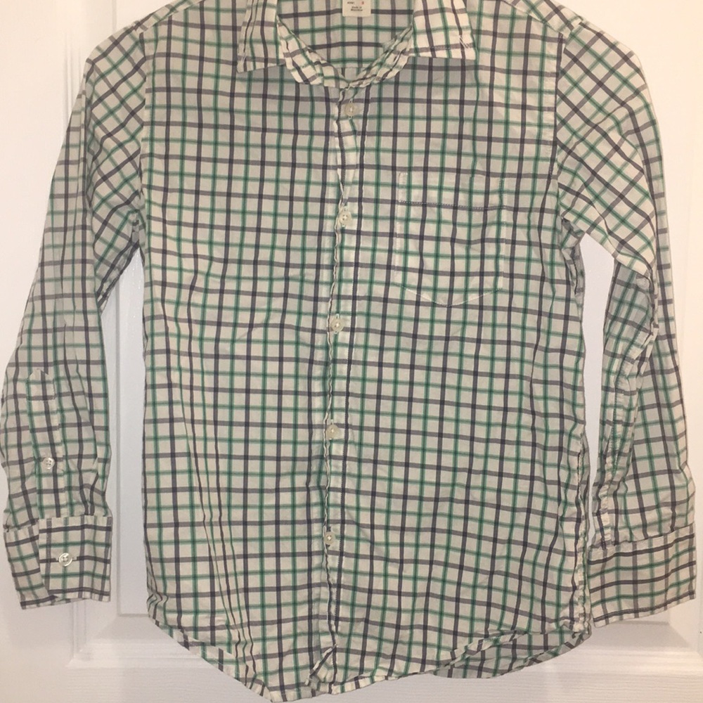 Crewcuts Boys, plaid button up shirt